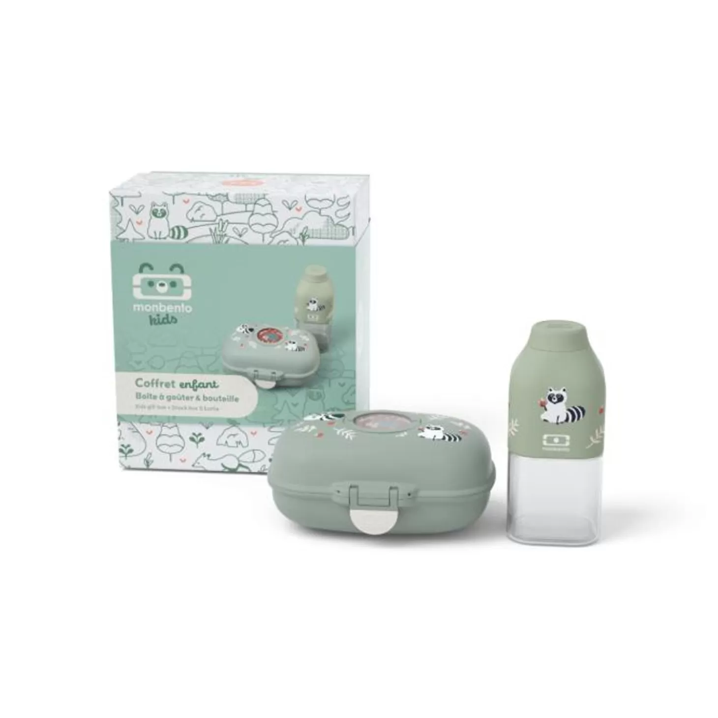 Monbento Coffret Cadeau Enfants Mb Gram Vert Raccoon> Enfants