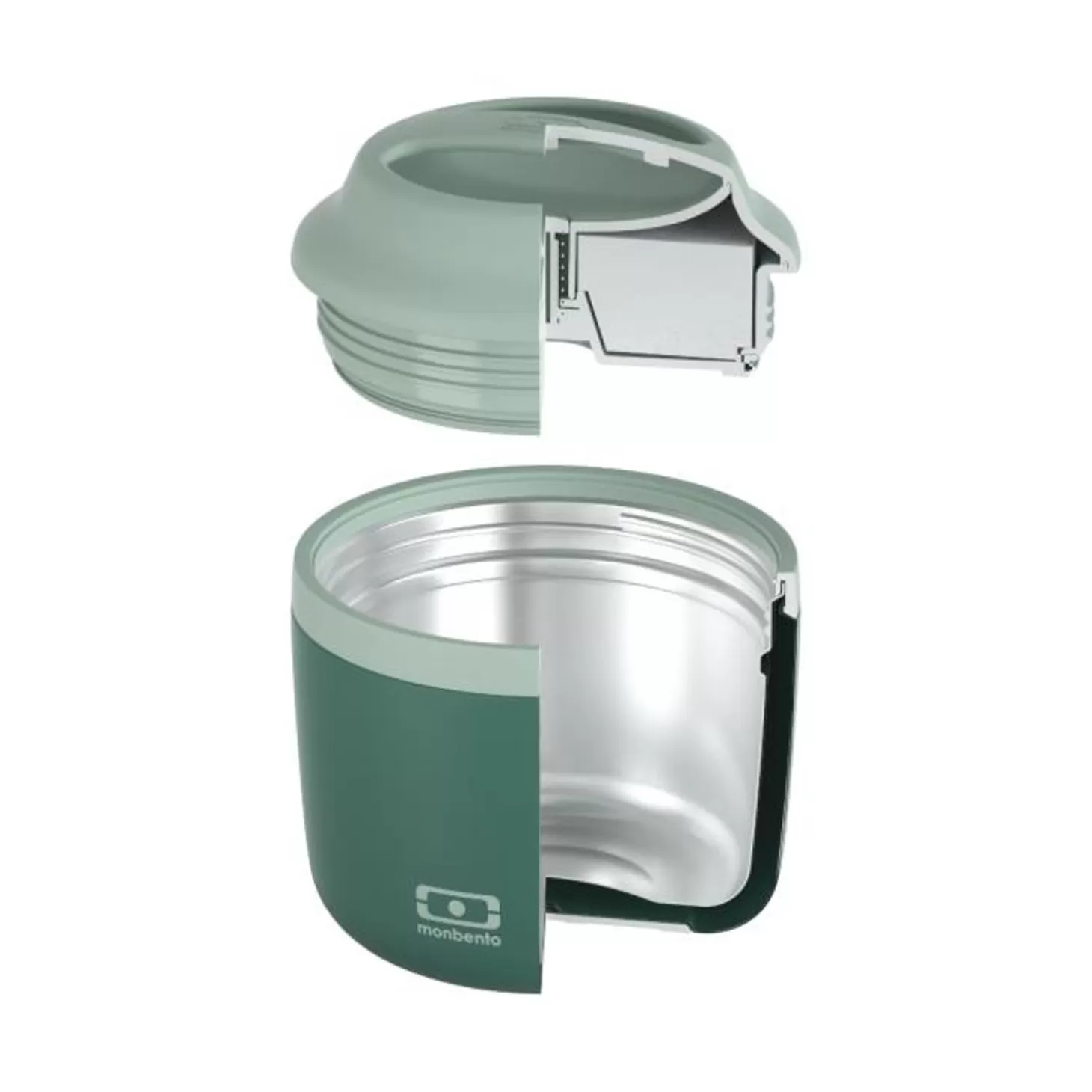 Monbento Mb Element Vert Bicolor> Lunch Box Isotherme 550Ml