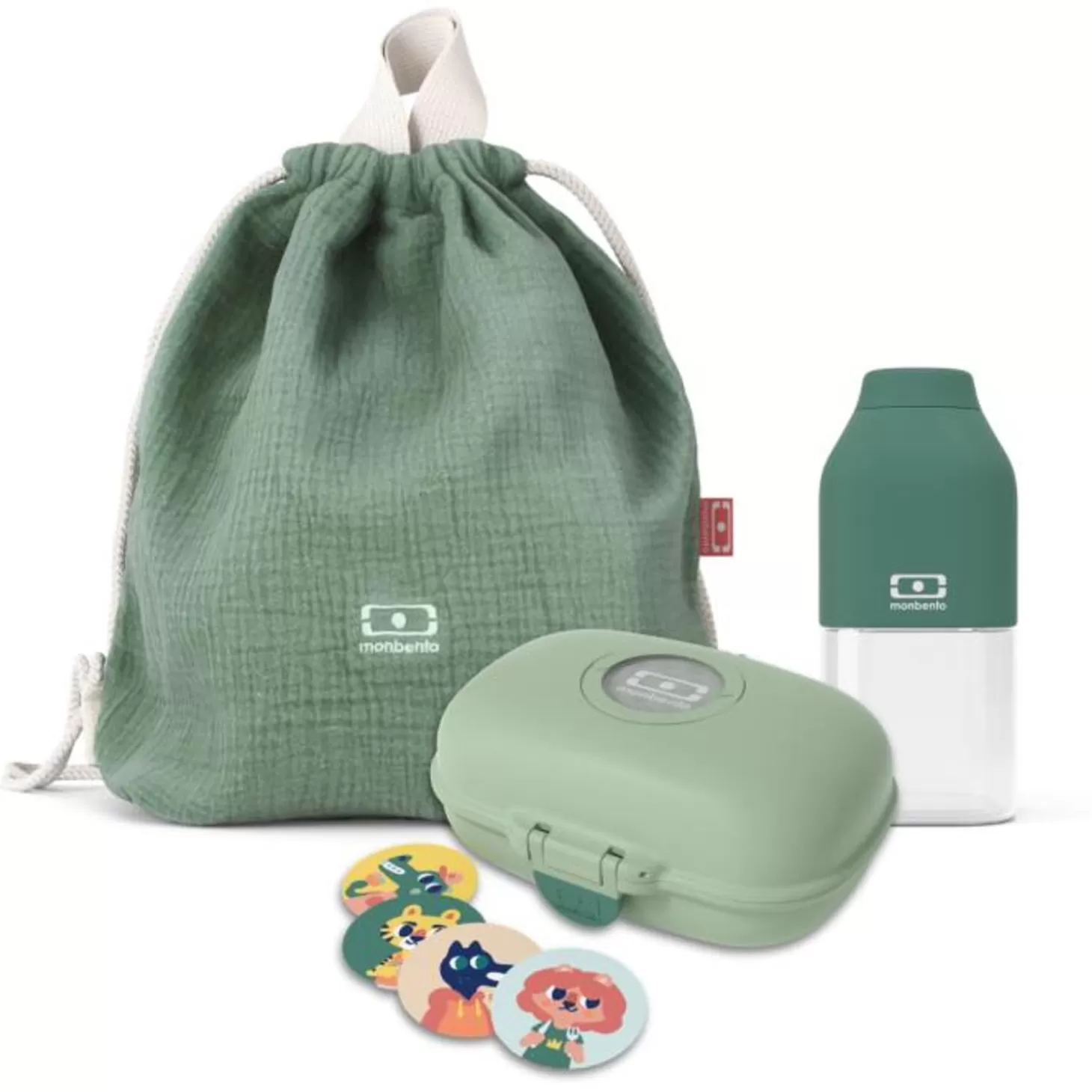 Monbento Set Gouter + Sac A Dos Enfant Vert> Enfants