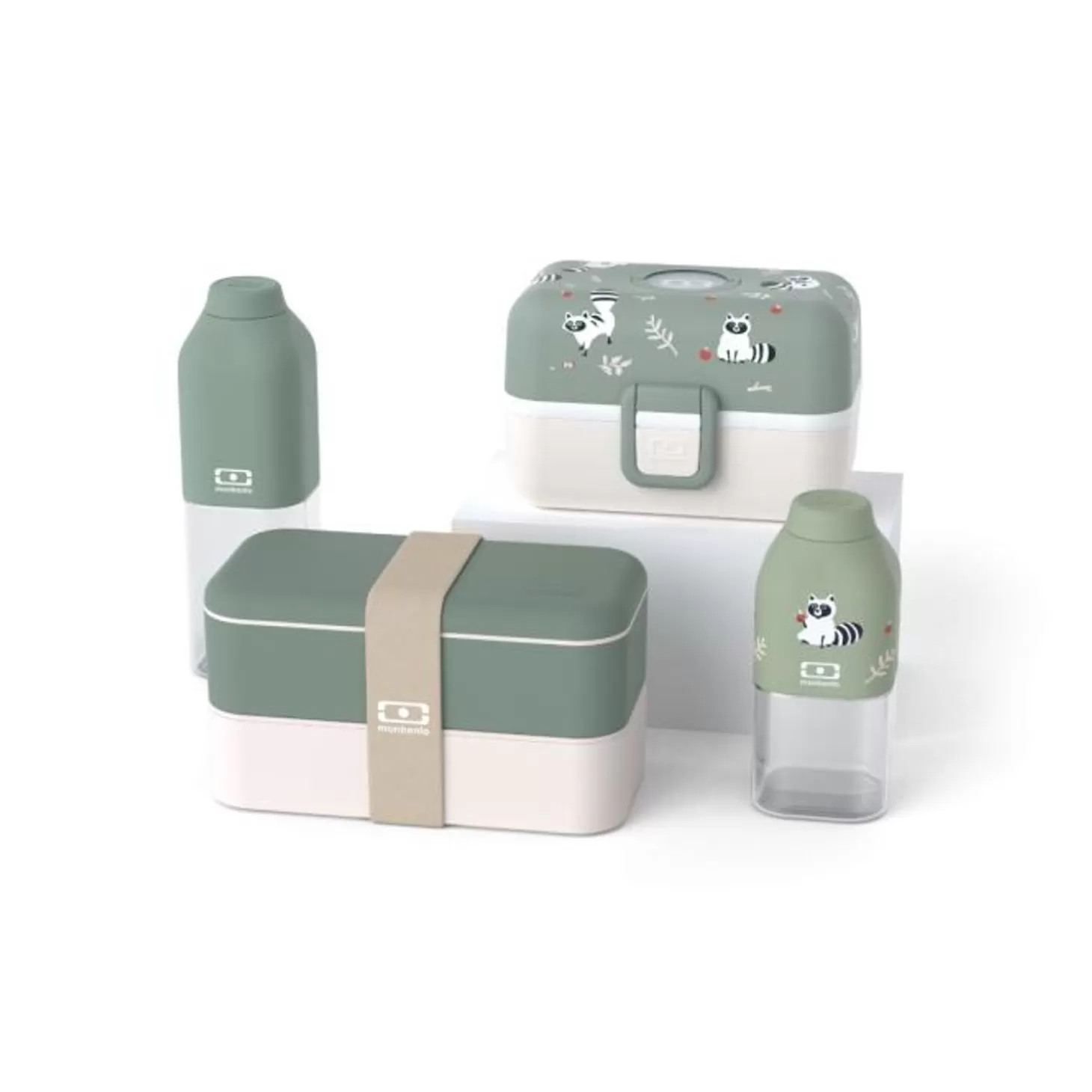 Monbento Set Lunch Box Parent/Enfant Vert> Enfants