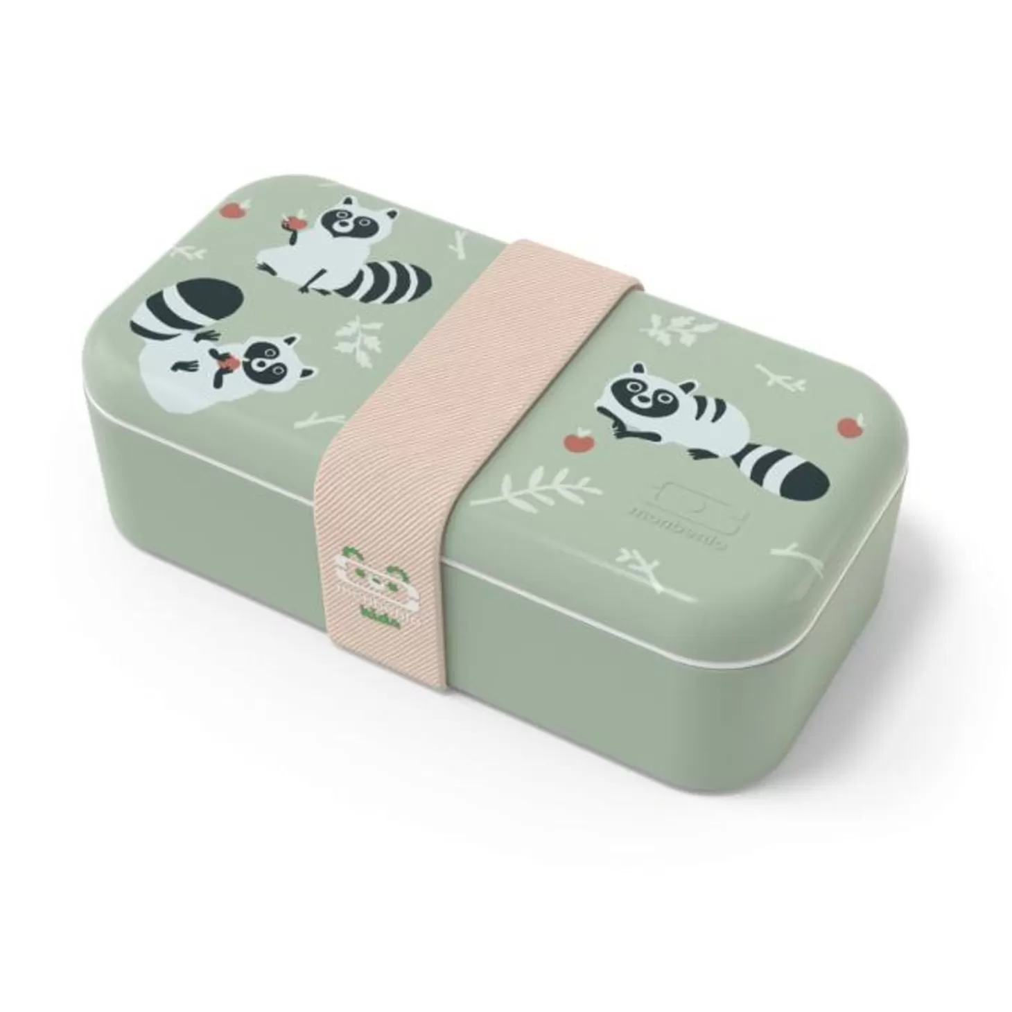 Monbento Set Mb Foodie Vert Raccoon + Couverts> Mb Foodie Bento Enfant 500Ml